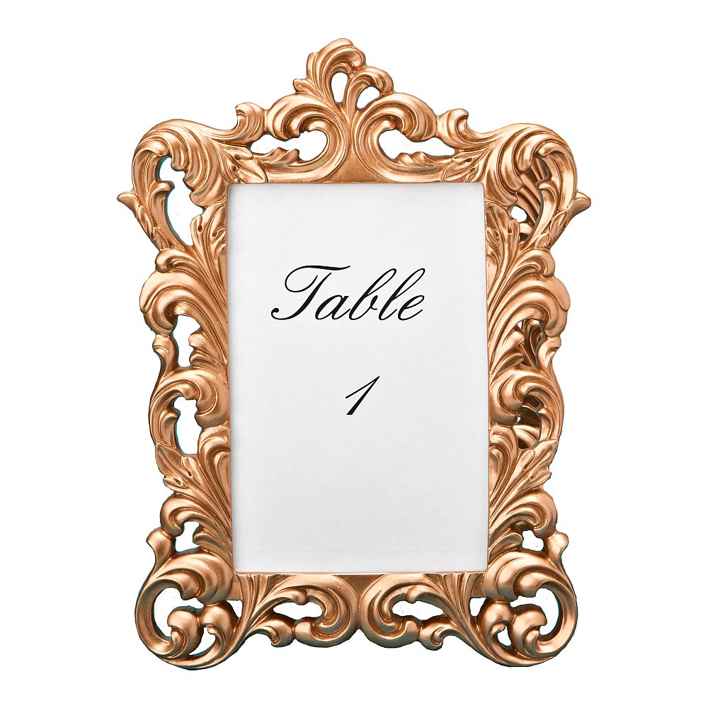 Rose Gold Baroque 4" X 6" Frame