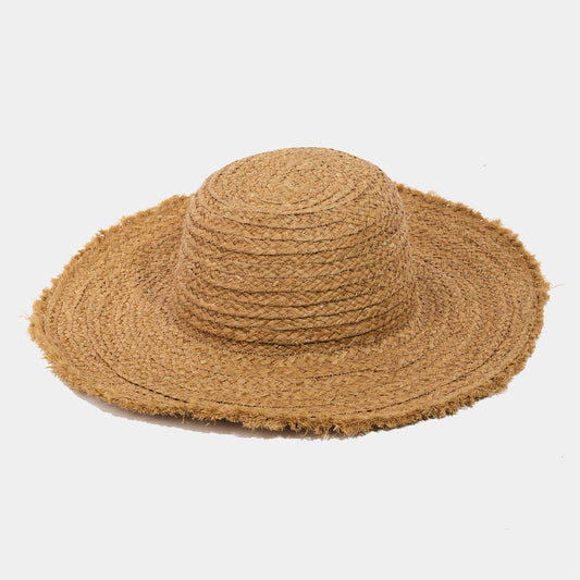 Straw Fringe Summer Hat: TA
