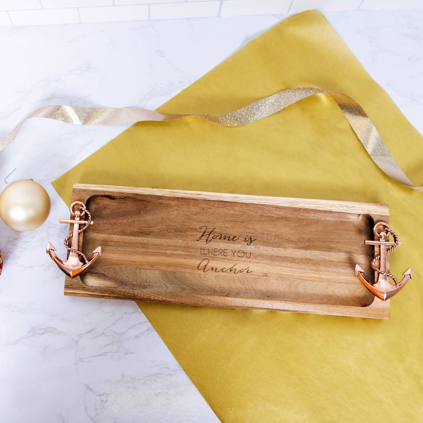 Anchor - 14.25" Acacia Serving Board