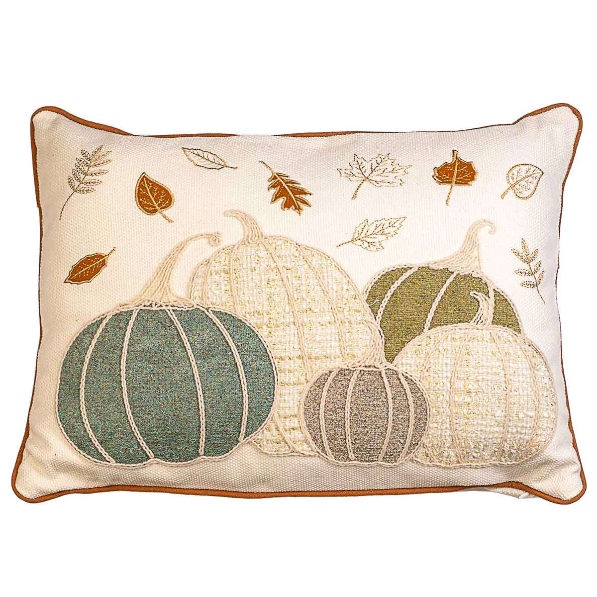 Brookshire Pumpkin Lumbar Pillow   Oat/Multi   14x20