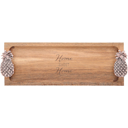 Pineapple Home Sweet Home - 14.25" Acacia Serving Board