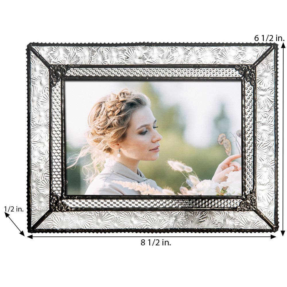 Florentine Vintage Glass Frame 4x4