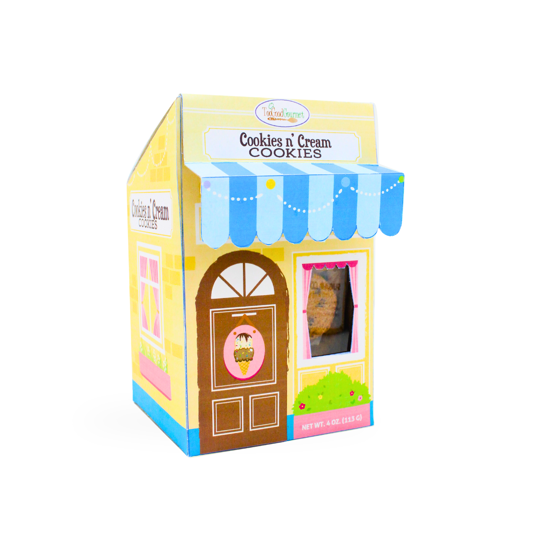 Ice Cream Shop Cookies – Vanilla Bean and Cookies & Cream: Assortment - 6 of each