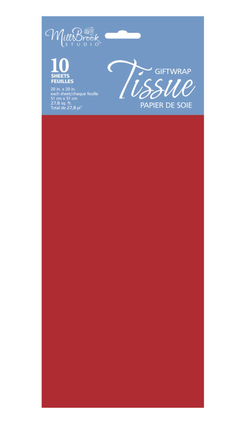 Burgundy 10-Sheet Tissue (12pcs) 93031
