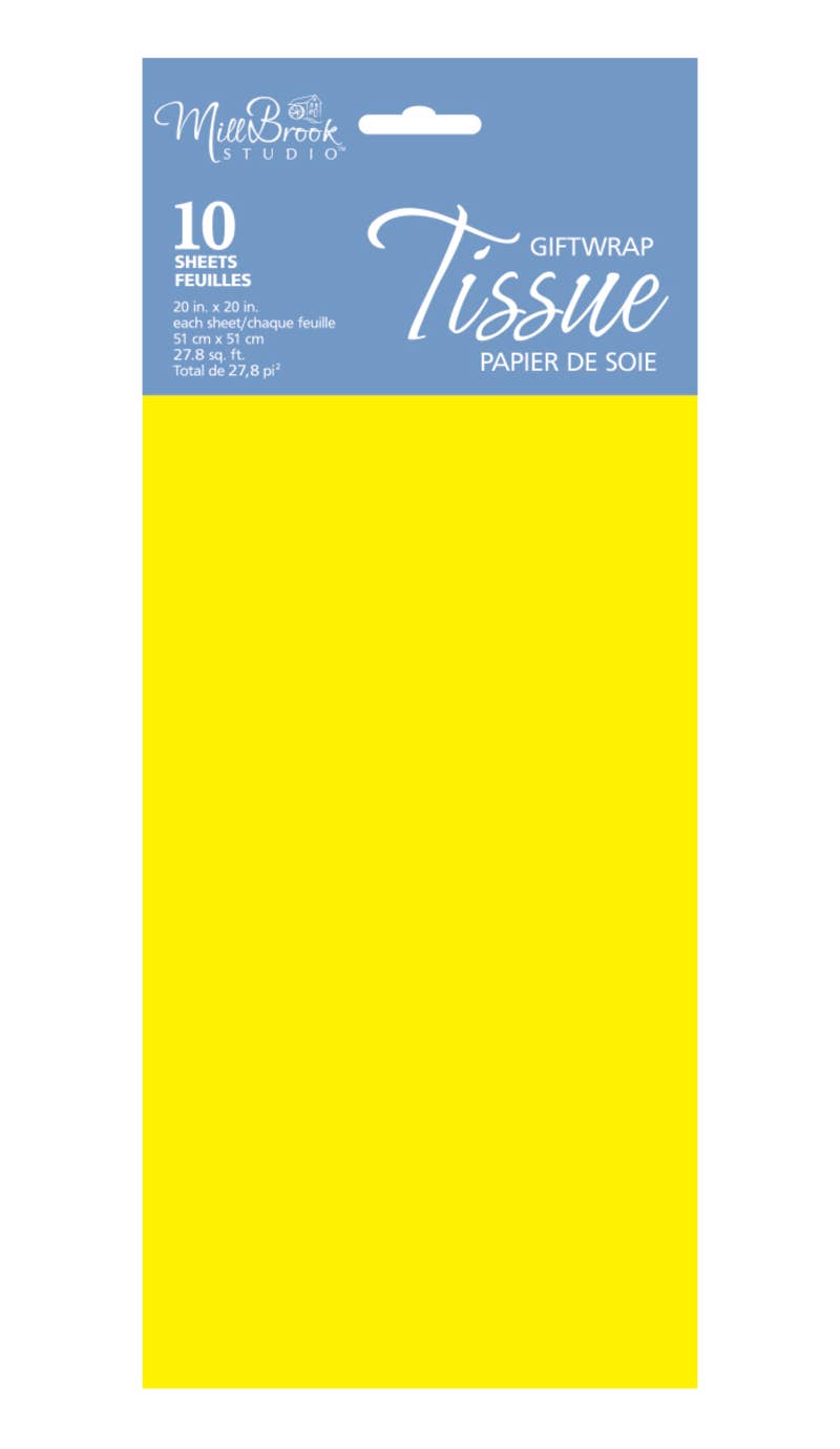 Yellow 10-Sheet Tissue (12pcs) 93003