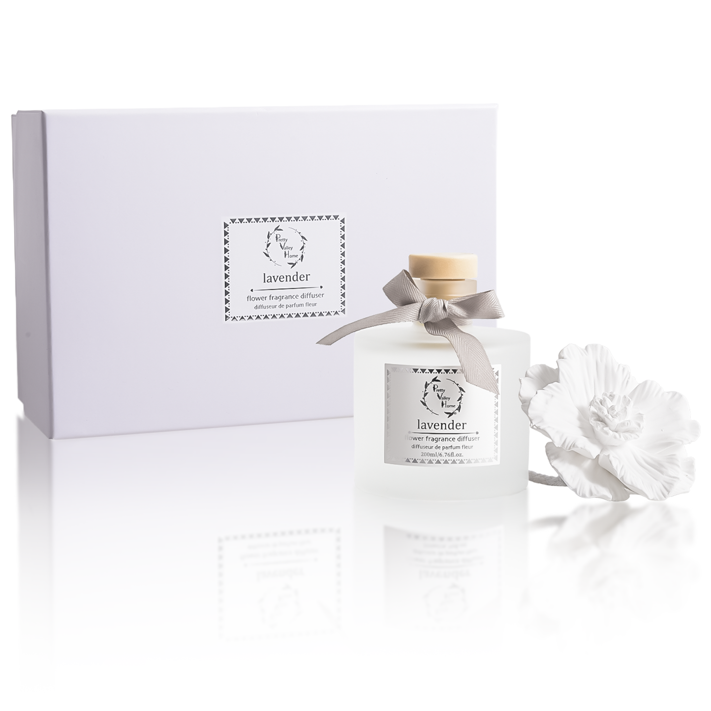 White Orchid Ceramic Flower