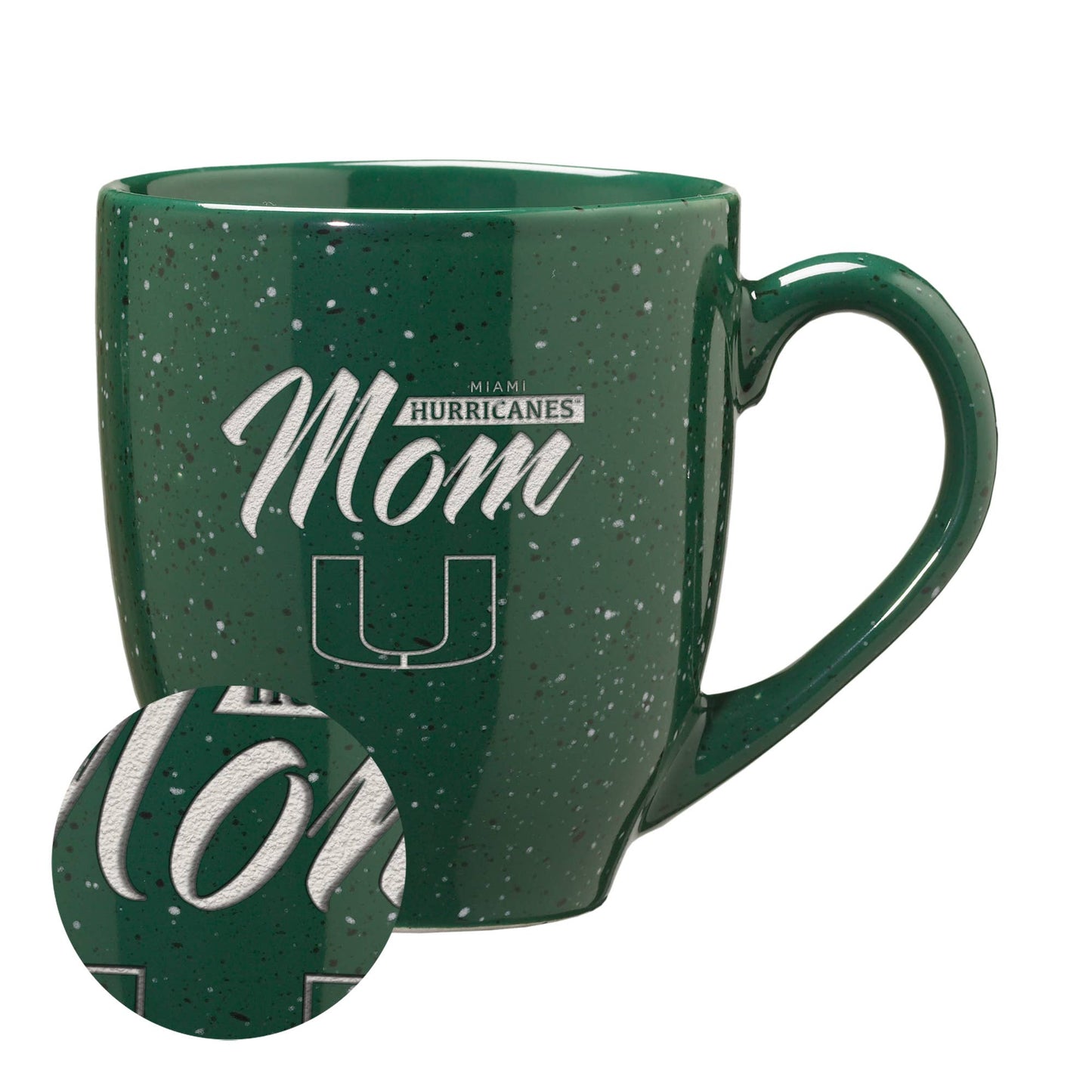 The U Mom 16 oz Team Color Engraved  Mug