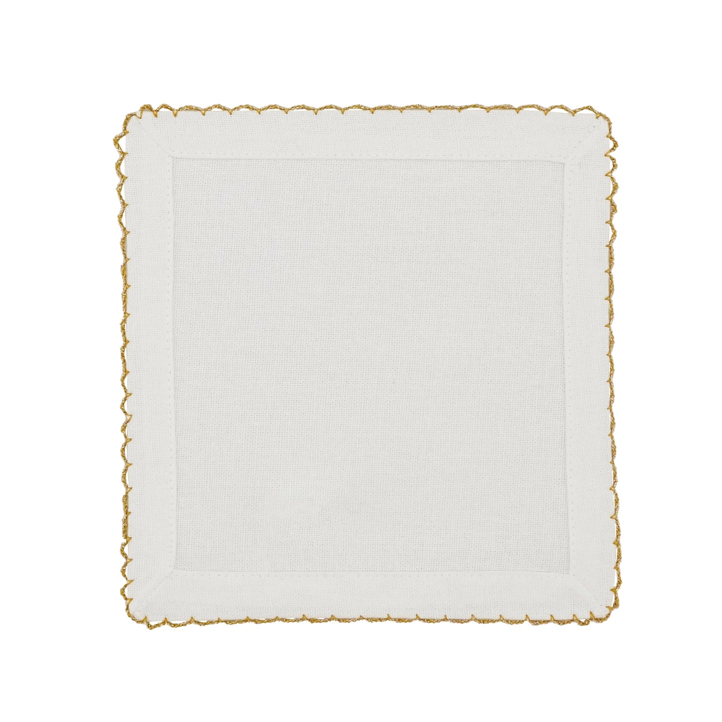 Whip Stitched Napkin: Gold / 18"
