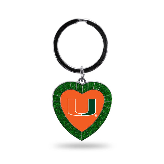 Miami Color Rhinestone Heart Keychain