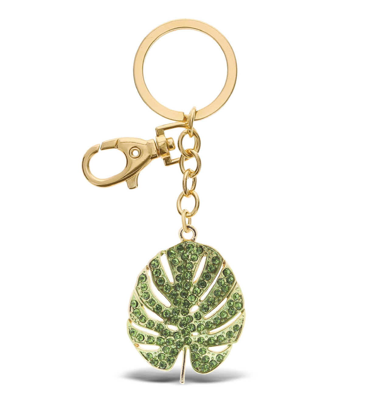 Gold Sparkling Charms - Tropical Leaf