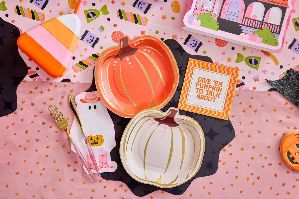 GIVE 'EM PUMPKIN COCKTAIL NAPKINS