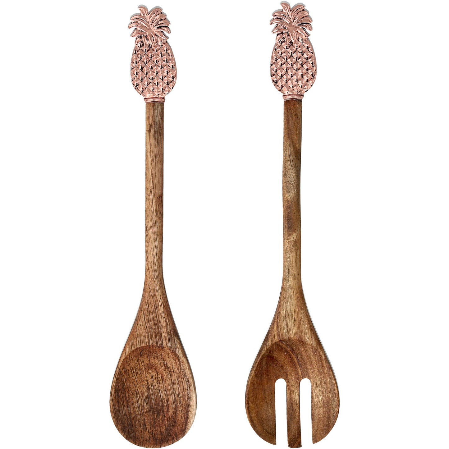 Pineapple - 13" Acacia 2 Piece Utensil Set