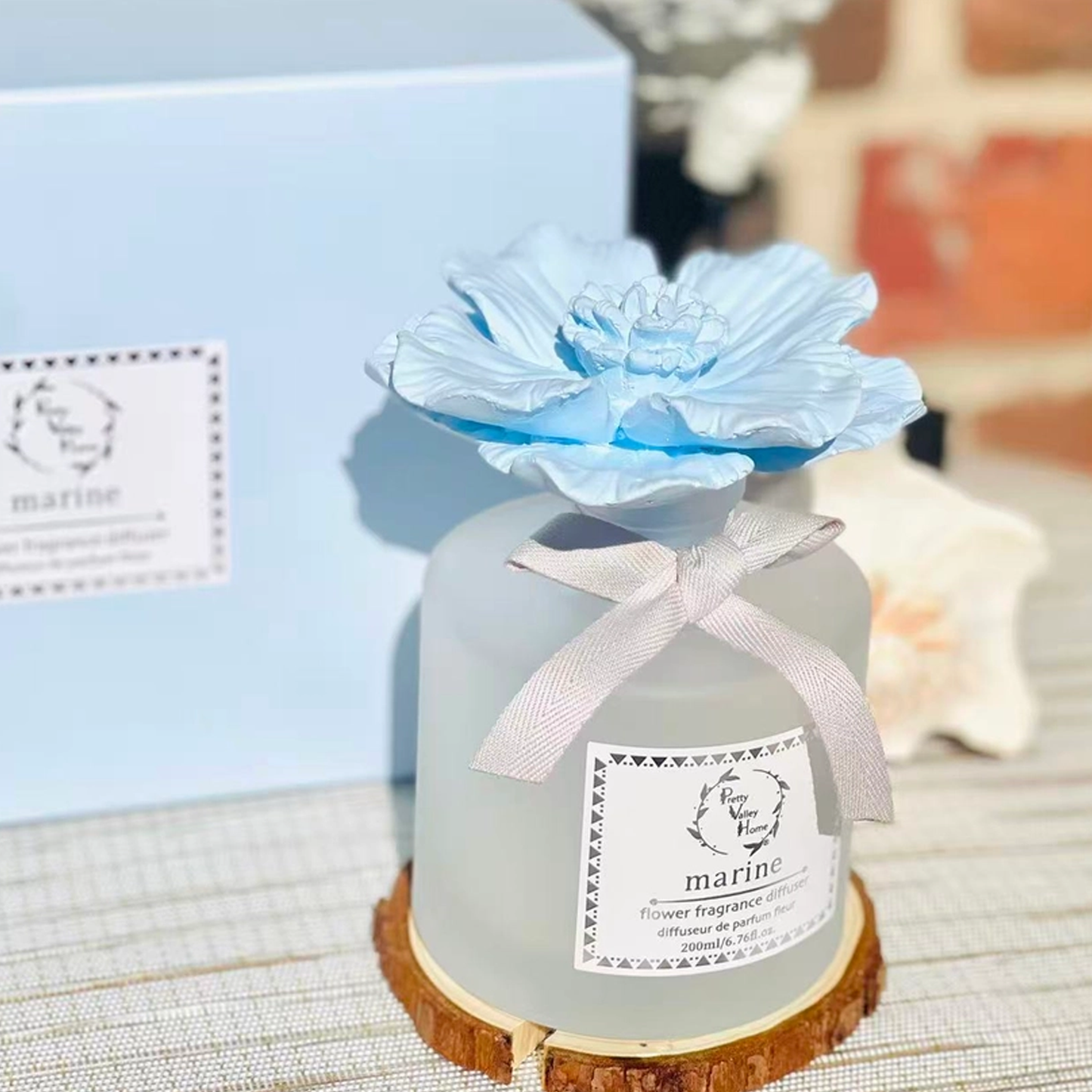 Pink Bluebell Rain Ceramic Flower Diffuser