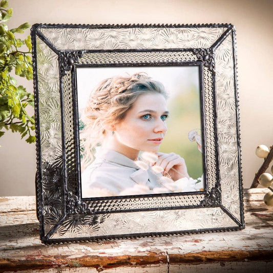 4x4 Florentine Vintage Glass Frame