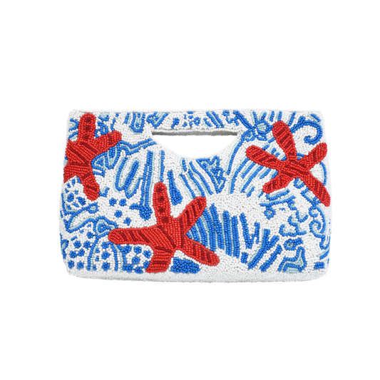Starfish Half Moon Clutch