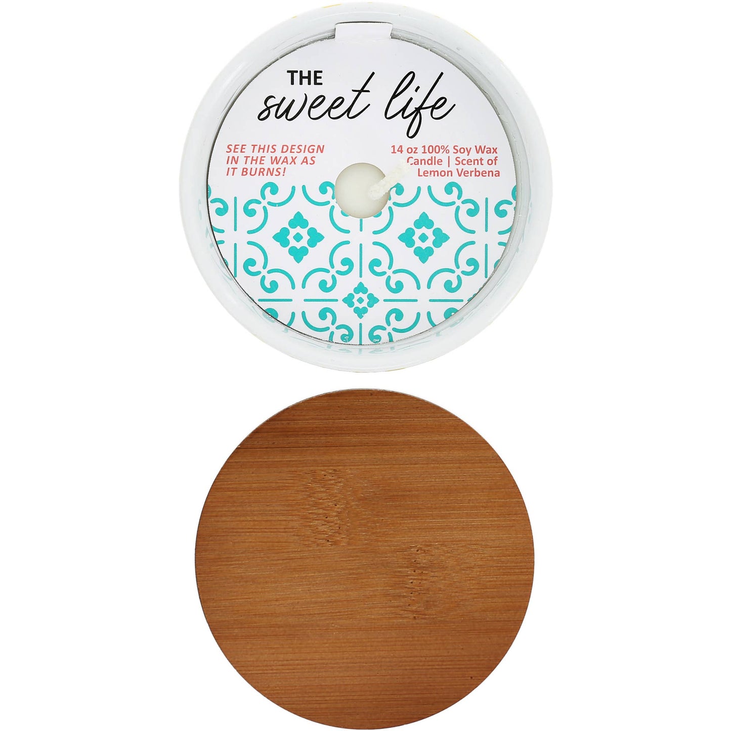 La Dolce Vita 14oz 100% Soy Wax Reveal Candle Lemon Verbena