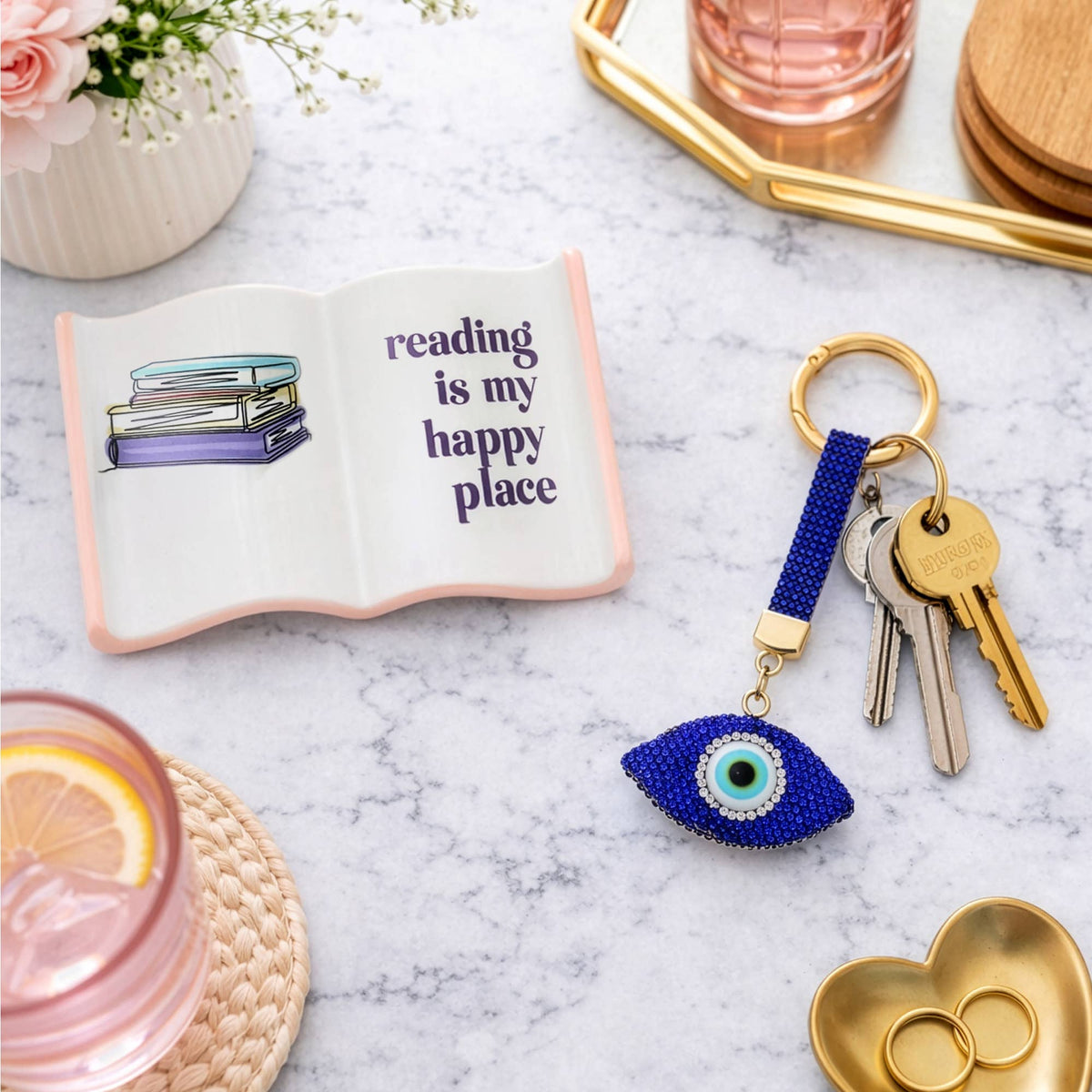 Evil Eye - Gemmed Keychain