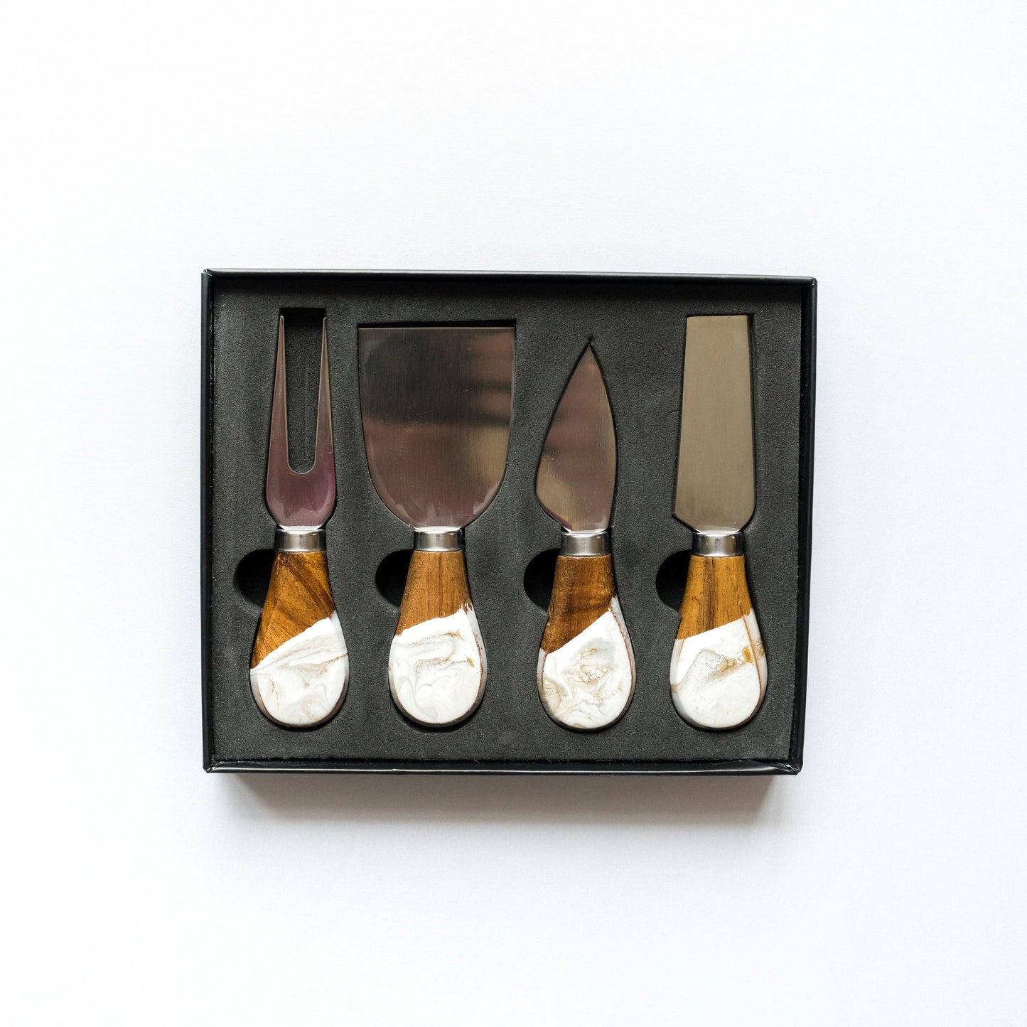 Gold Quartz Resin Knife Set: