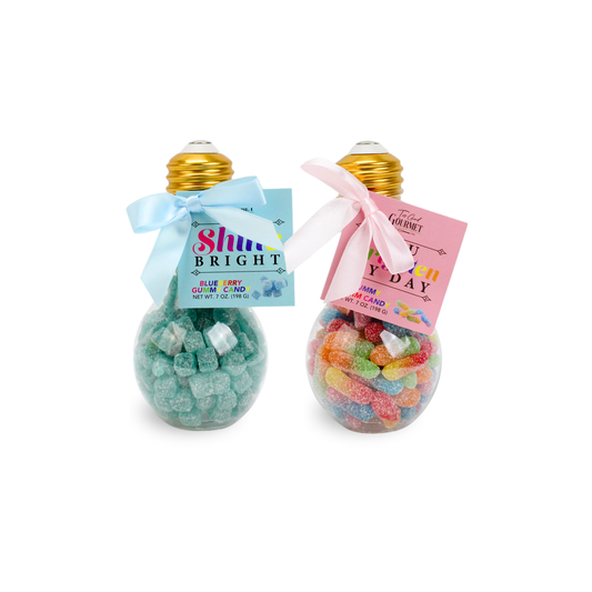 Gummy Candy Sentiments – Light Bulb Candy Gifts: Assorted - 6 of each