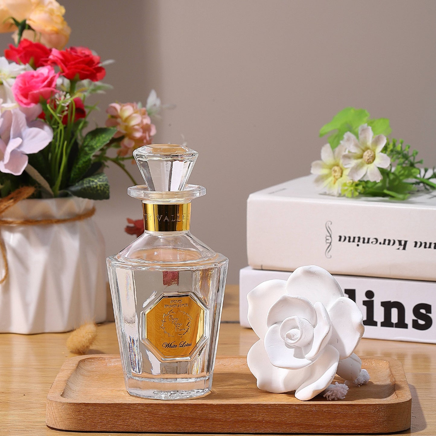 White Lotus Rose Ceramic