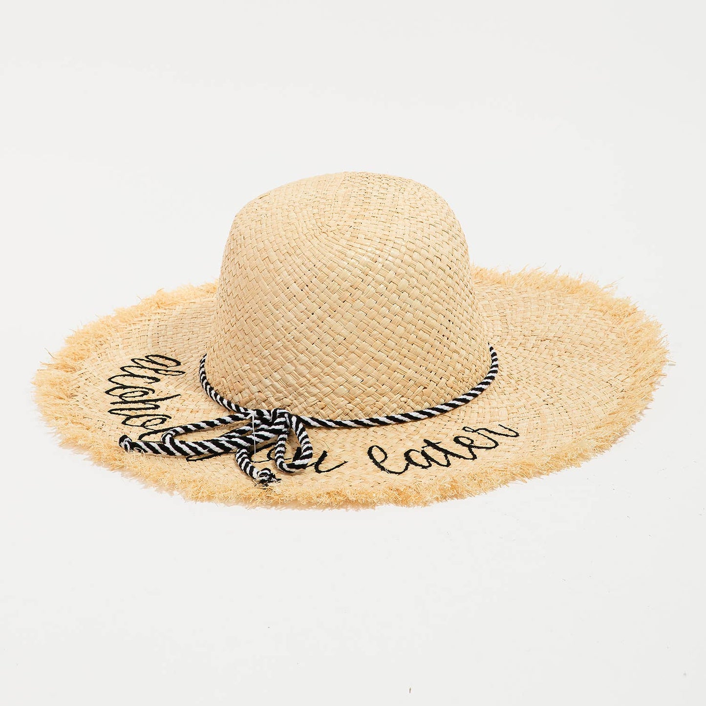 Alcohol You Later Raffia Sun Hat: BL