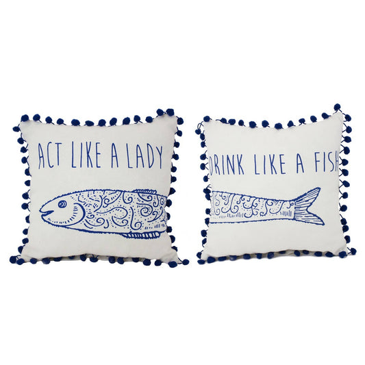 Act Like a Lady 10" Pillow Set of 2