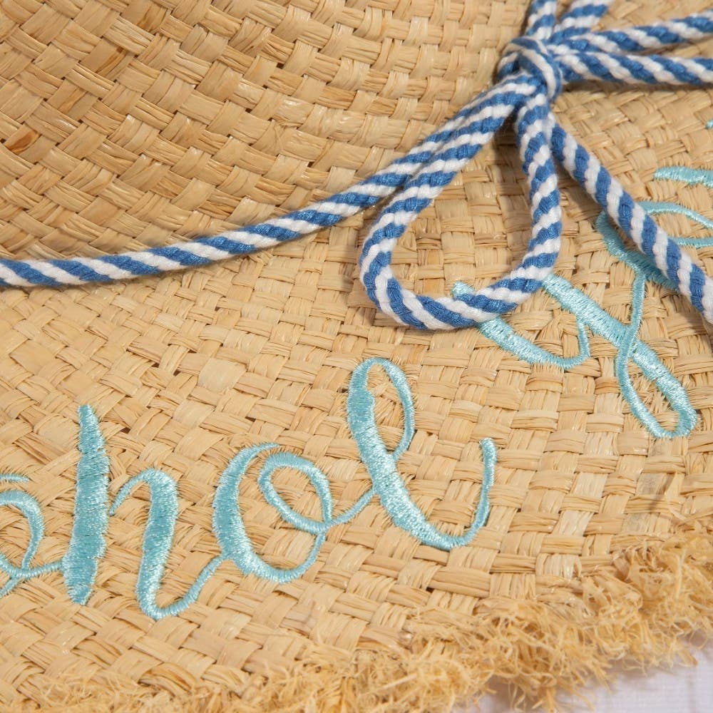 Alcohol You Later Raffia Sun Hat: BL