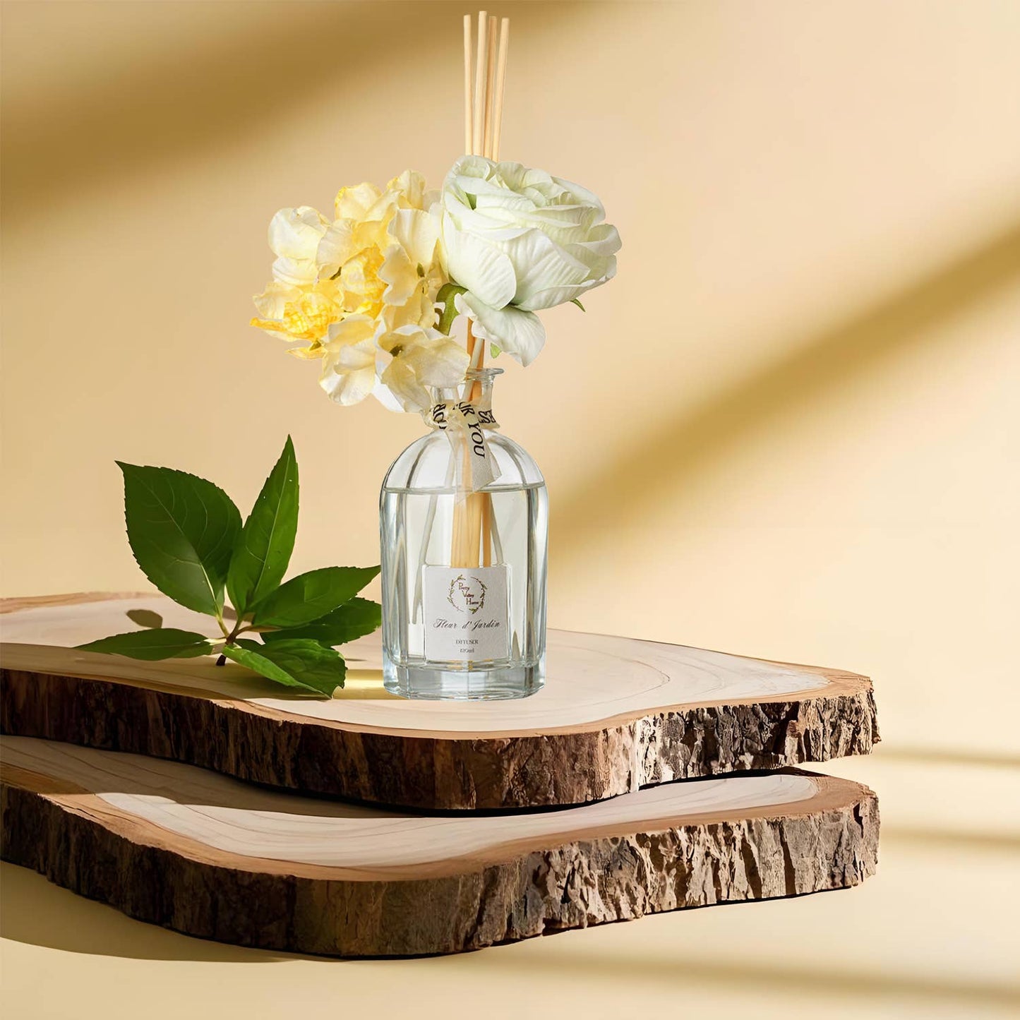 Reed Diffuser Sets Faux Flowers 120Ml / 4.05 FL oz - Fleur d’ Jardin: Fleur d’ Jardin