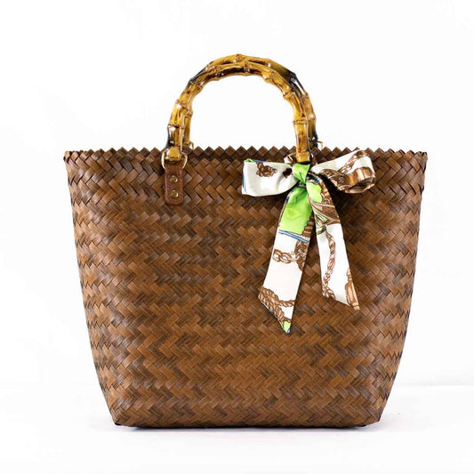 Gina Tote   Brown   16.5x11x5.5