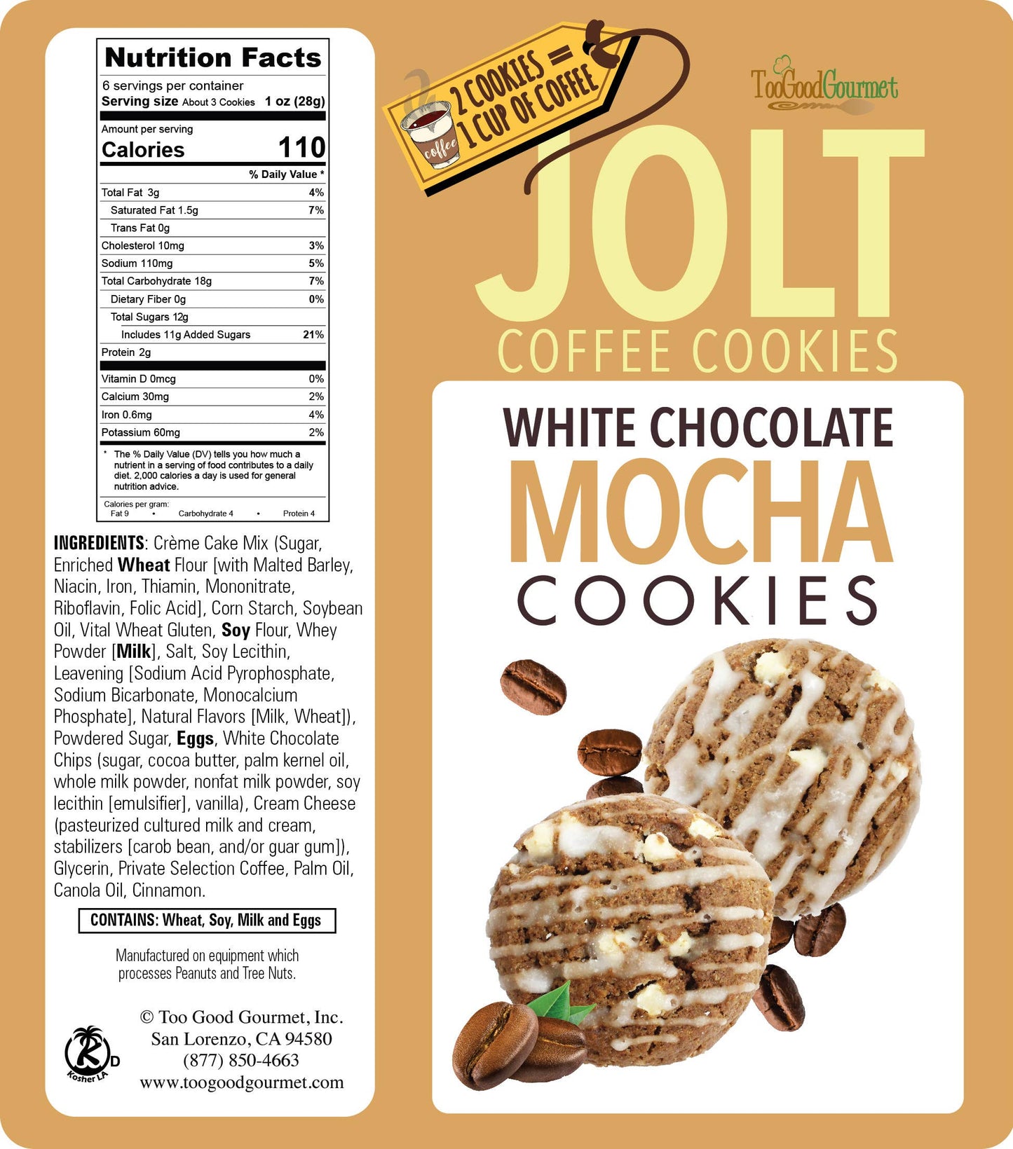 Coffee Lover Cookies – Salted Caramel Mocha & Espresso Mocha: Assortment - 6 of Each