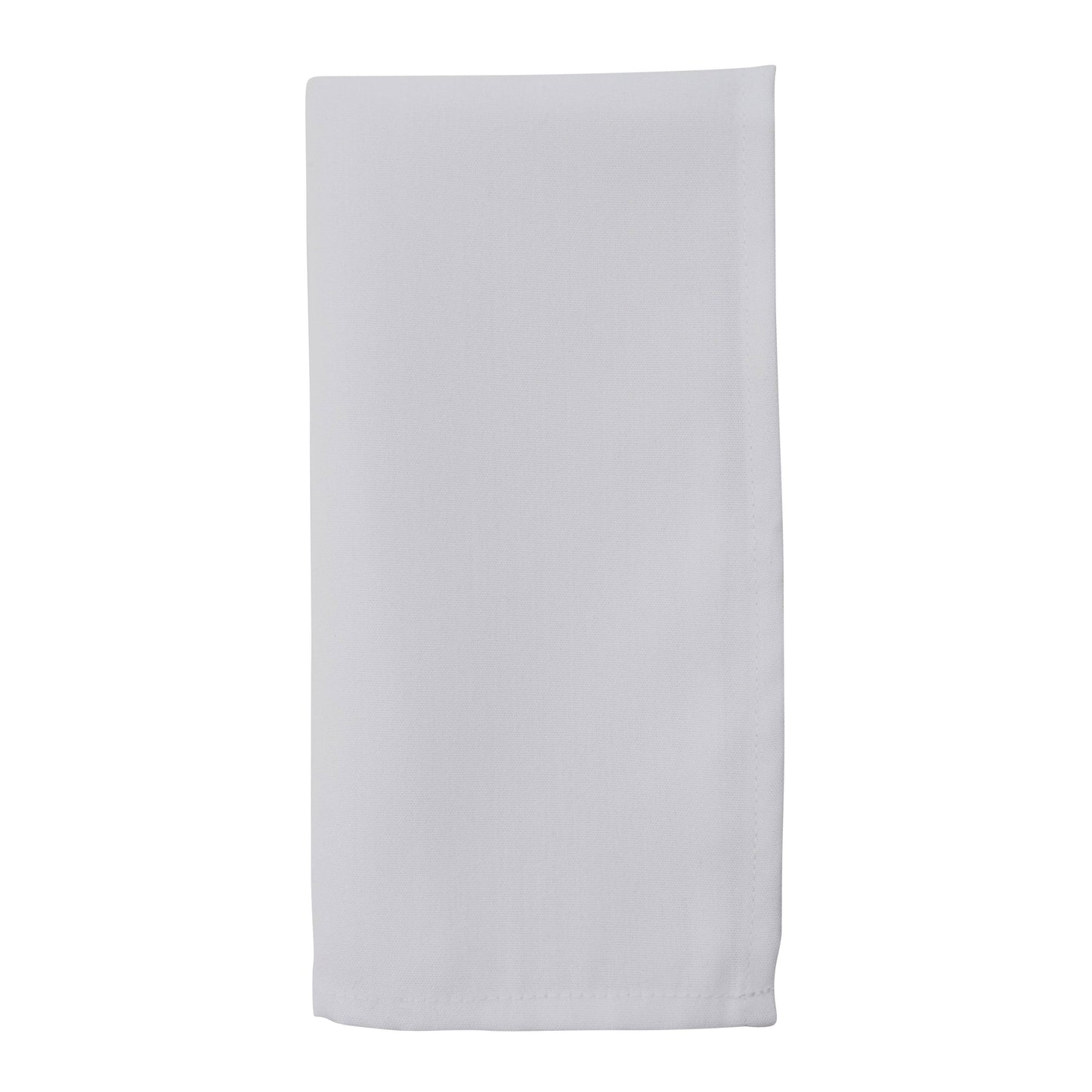 Poly Everyday Dinner Napkin: White / 20"