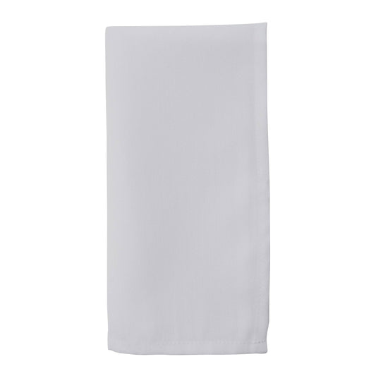 Poly Everyday Dinner Napkin: White / 20"