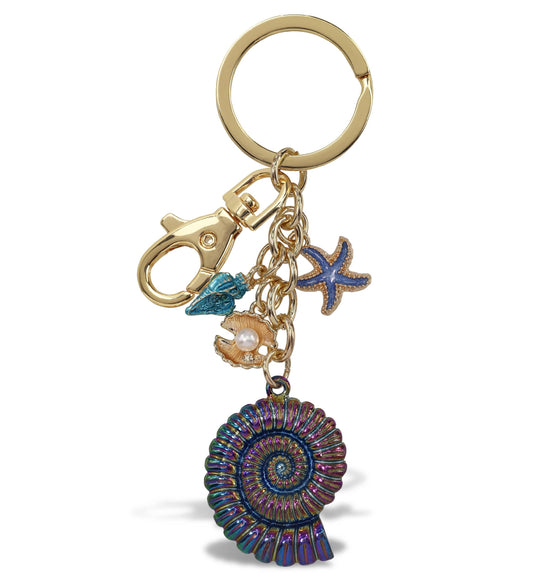 Gold Sparkling Charms - Shells