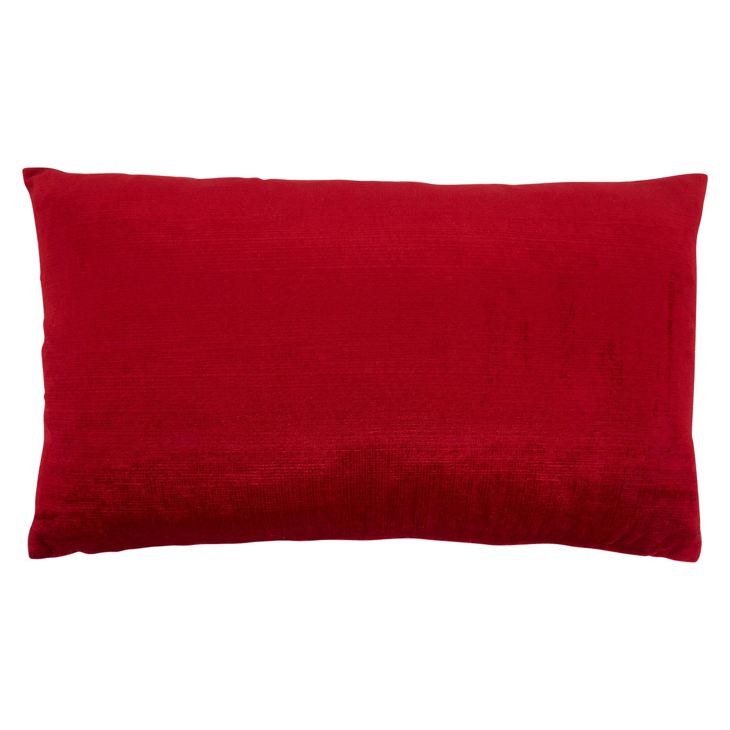 Beaded Throw Pillow With Noel Design: Red / Poly Filled / 12"x20"