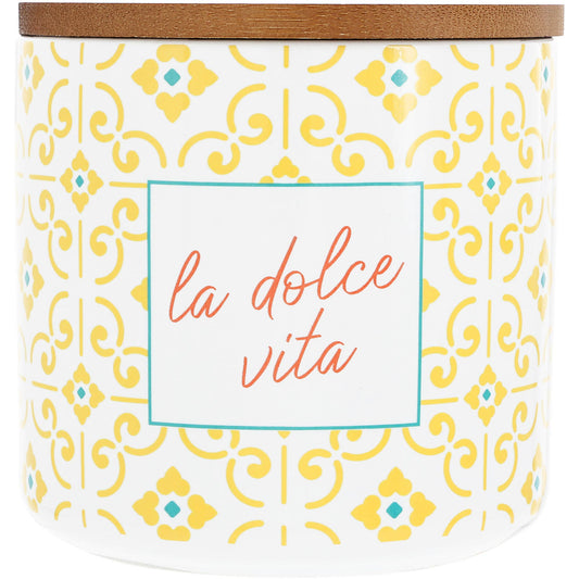La Dolce Vita 14oz 100% Soy Wax Reveal Candle Lemon Verbena