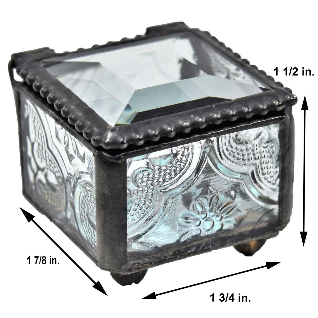 Box 522 Clear Vintage Ring Box