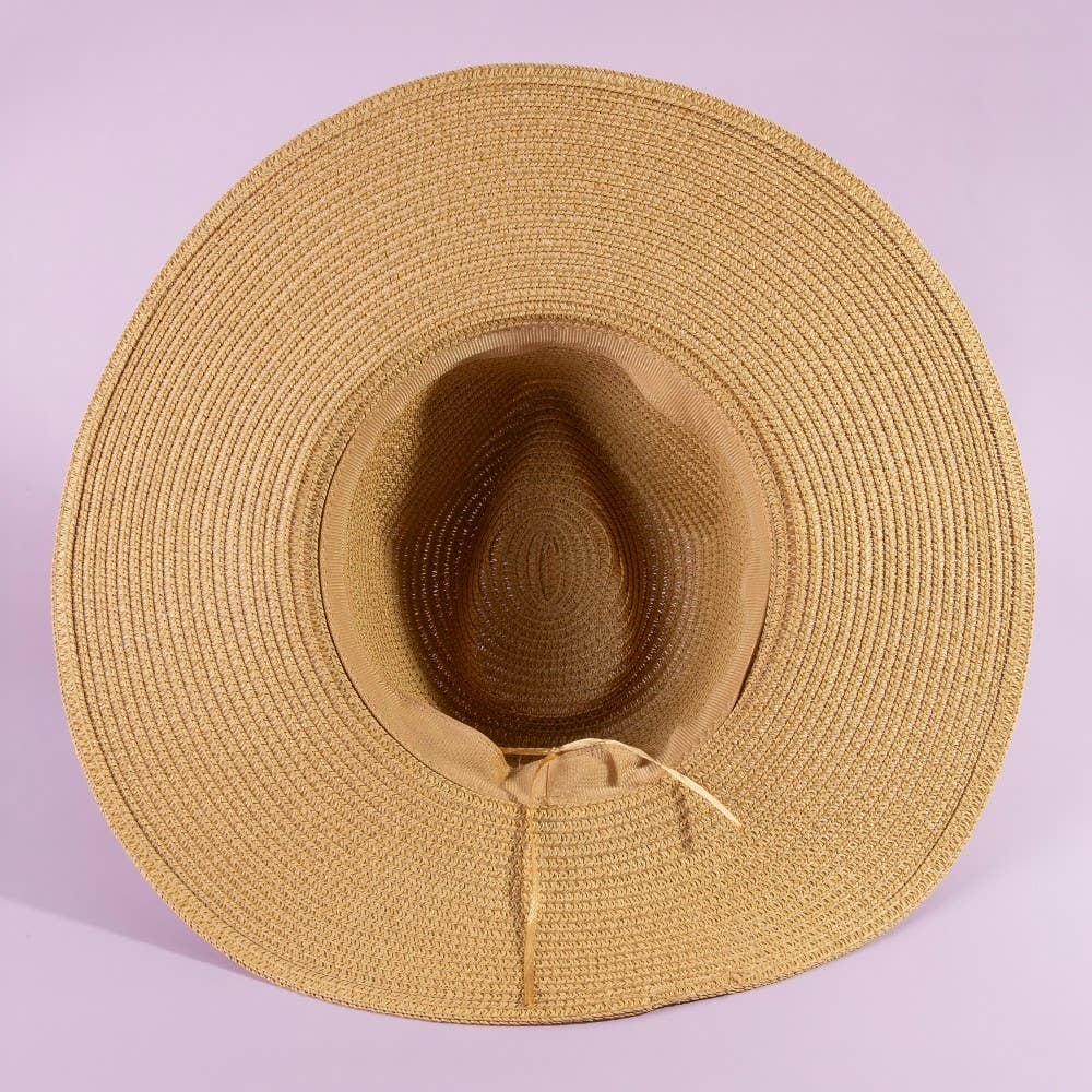 Beaded Cowrie Shell Straw Cowboy Hat: IV