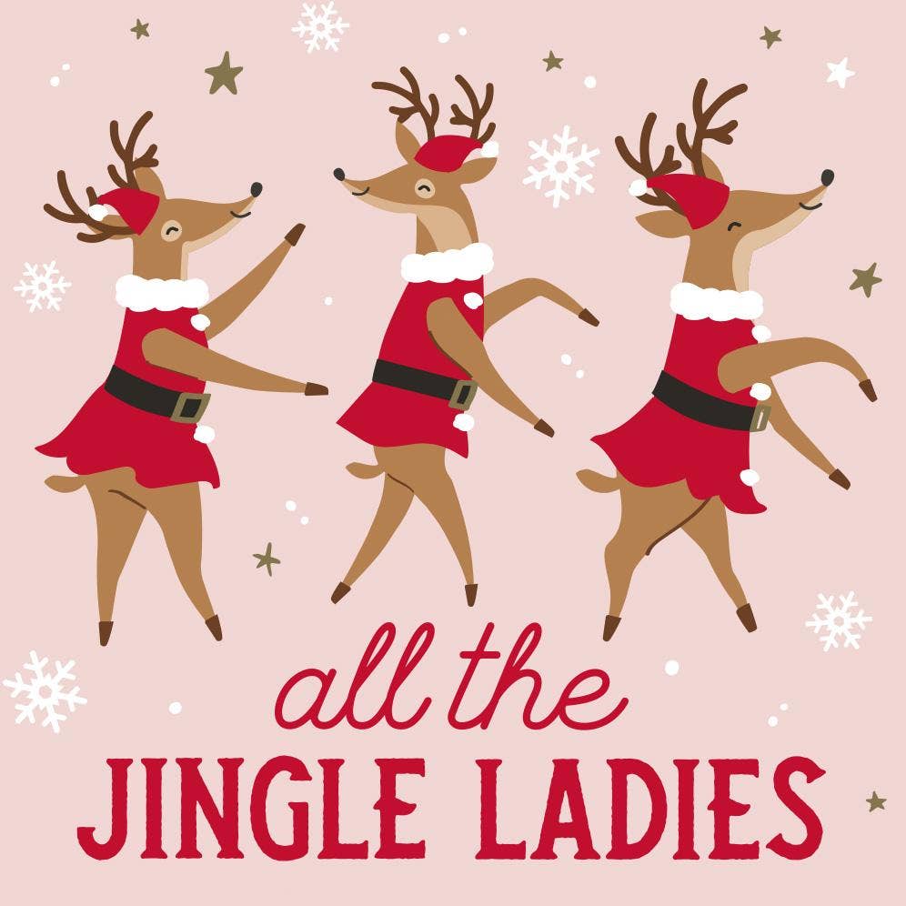 Jingle Ladies | Funny Christmas Cocktail Napkins - 20ct