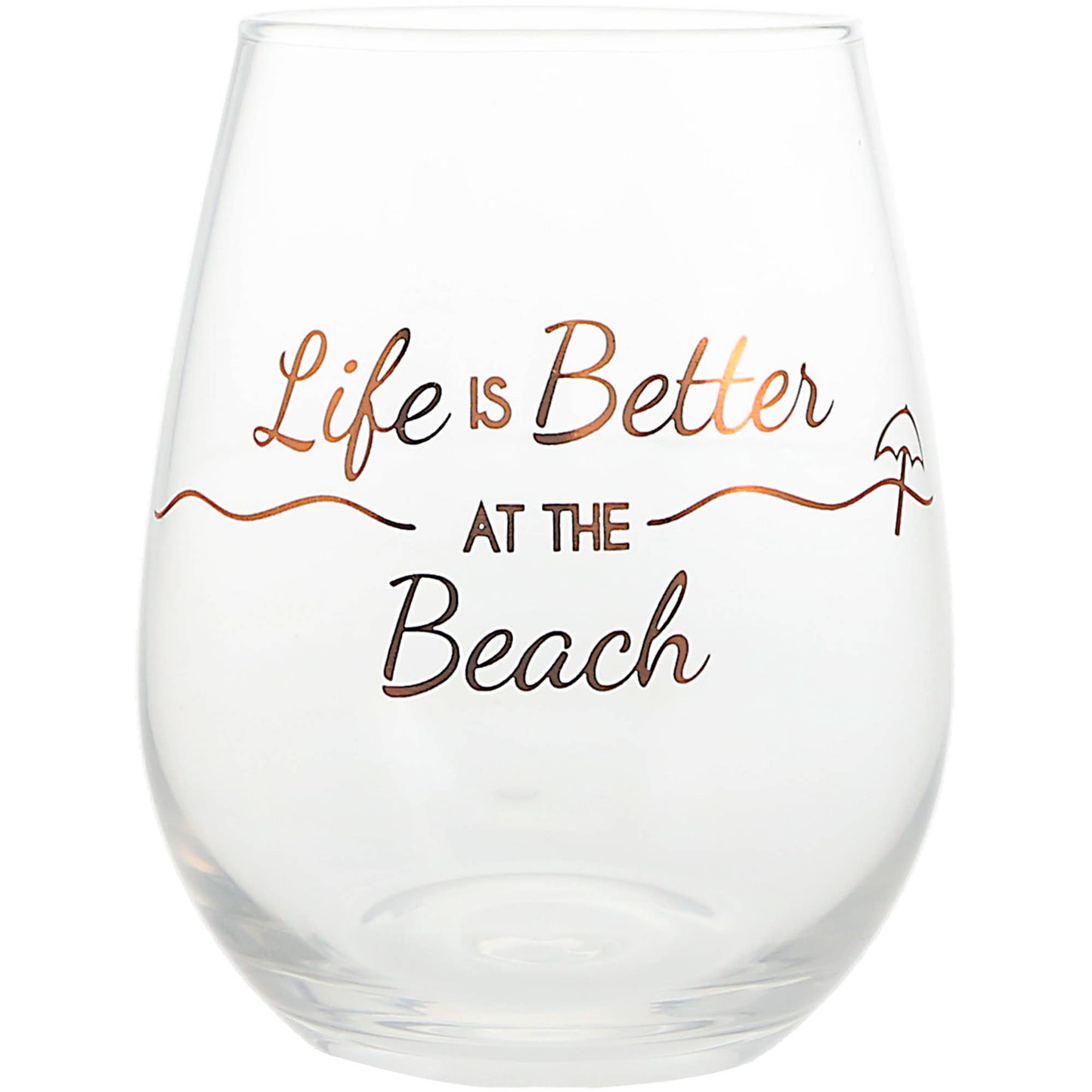 Beach - Bottle Stopper and 20 oz Stemless Gift Set