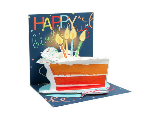 Big Slice Of Cake Pop-Up Card