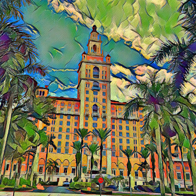 Biltmore Hotel 8x8 Canvas