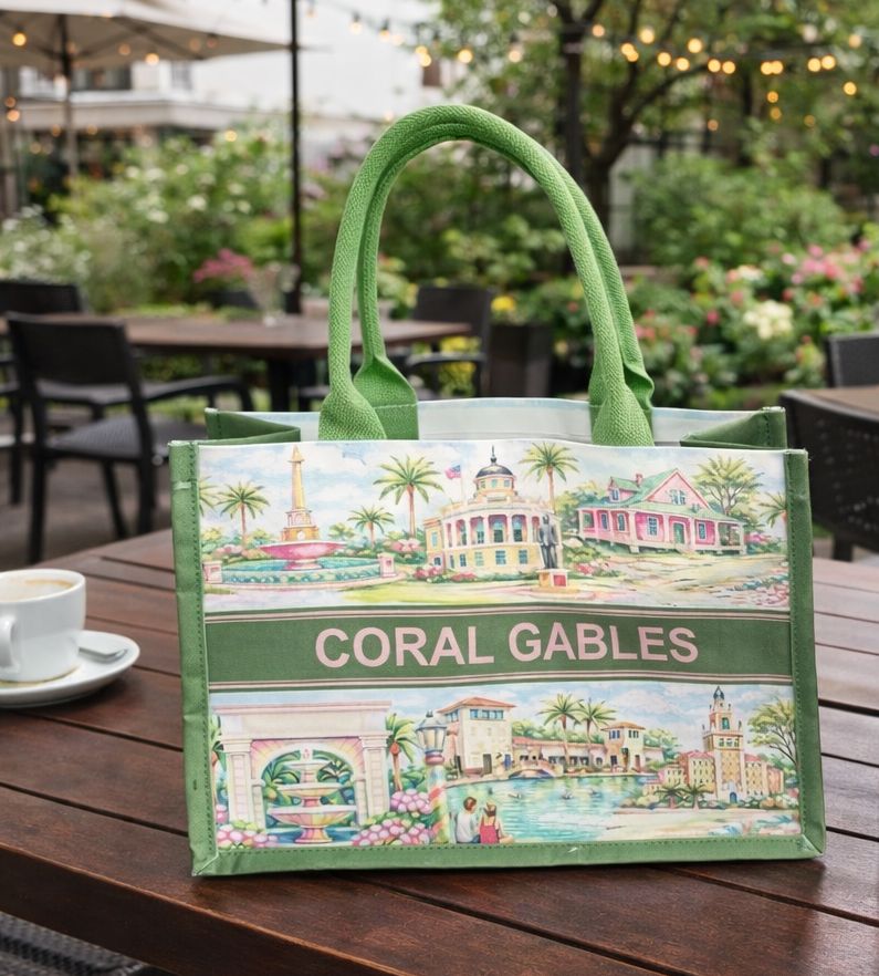 PRE-SALE Coral Gables Landmark Green Tote - Available Early February