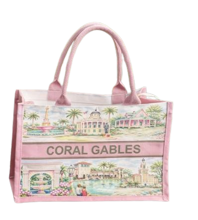 PRE-SALE Coral Gables Landmark Pink Tote - Available Early February