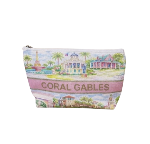 PRE-SALE Coral Gables Landmark Pink Zipper Tote - Available Early February