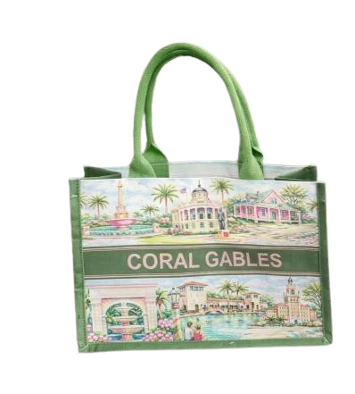 PRE-SALE Coral Gables Landmark Green Tote - Available Early February
