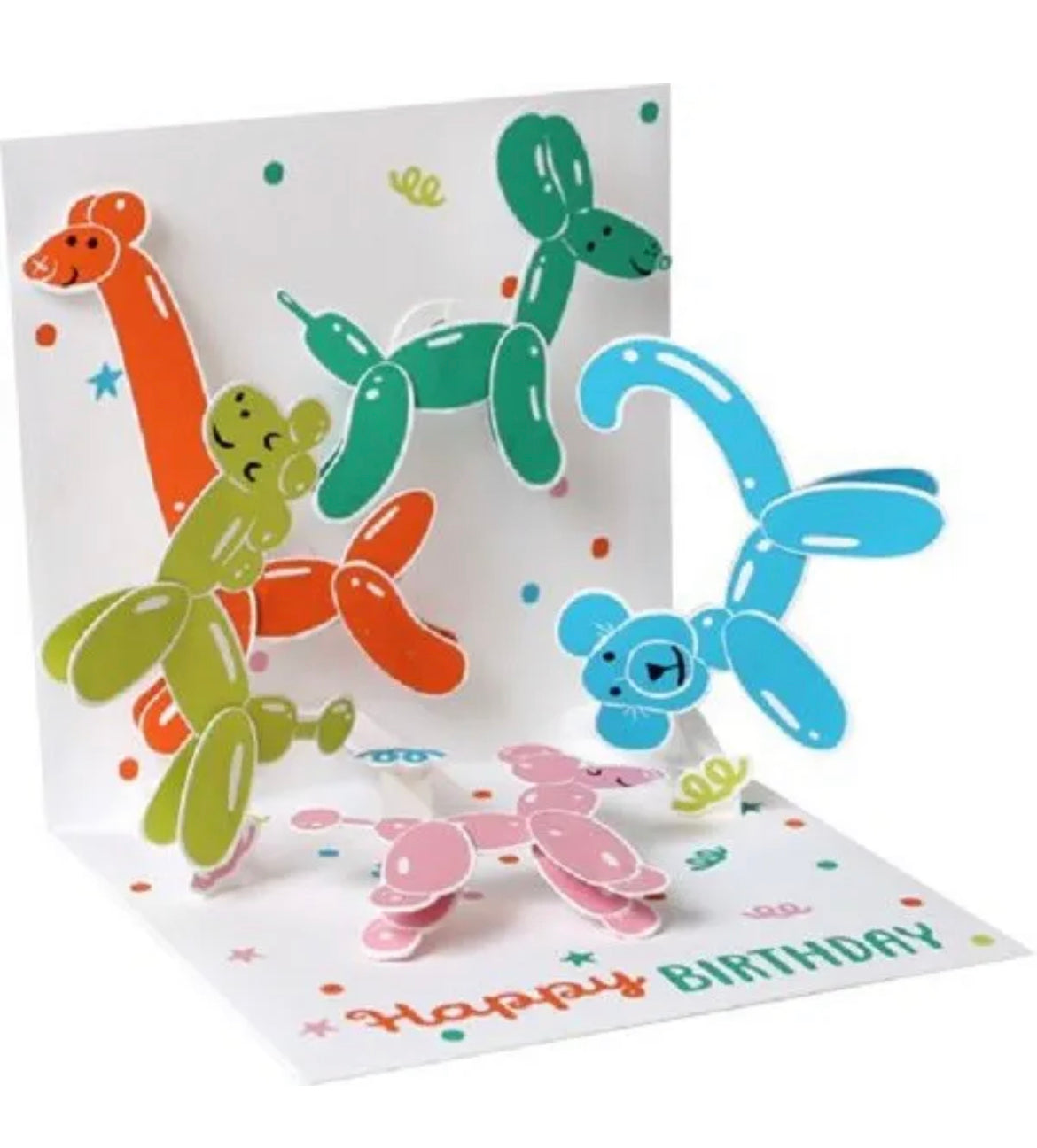 Animal Balloons Pop-Up Card