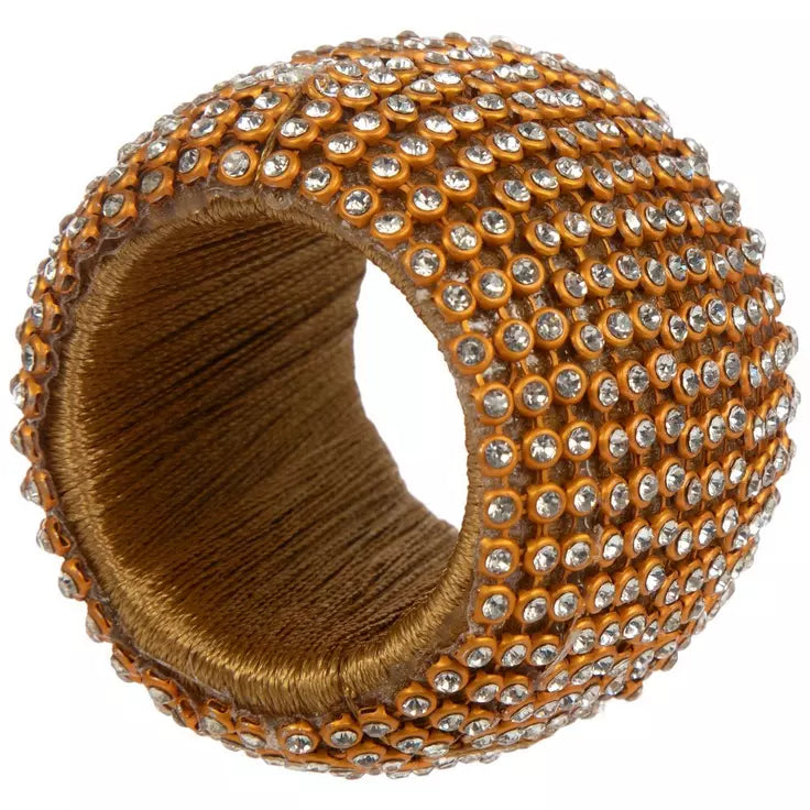 Gold Rhinestone Napkin Ring