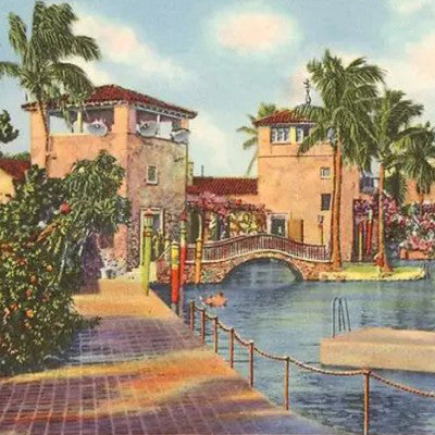 Venetian Pool 8x8 Canvas