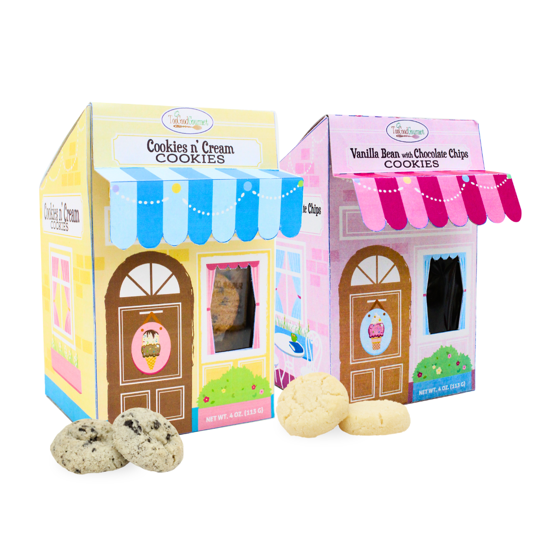 Ice Cream Shop Cookies – Vanilla Bean and Cookies & Cream: Assortment - 6 of each