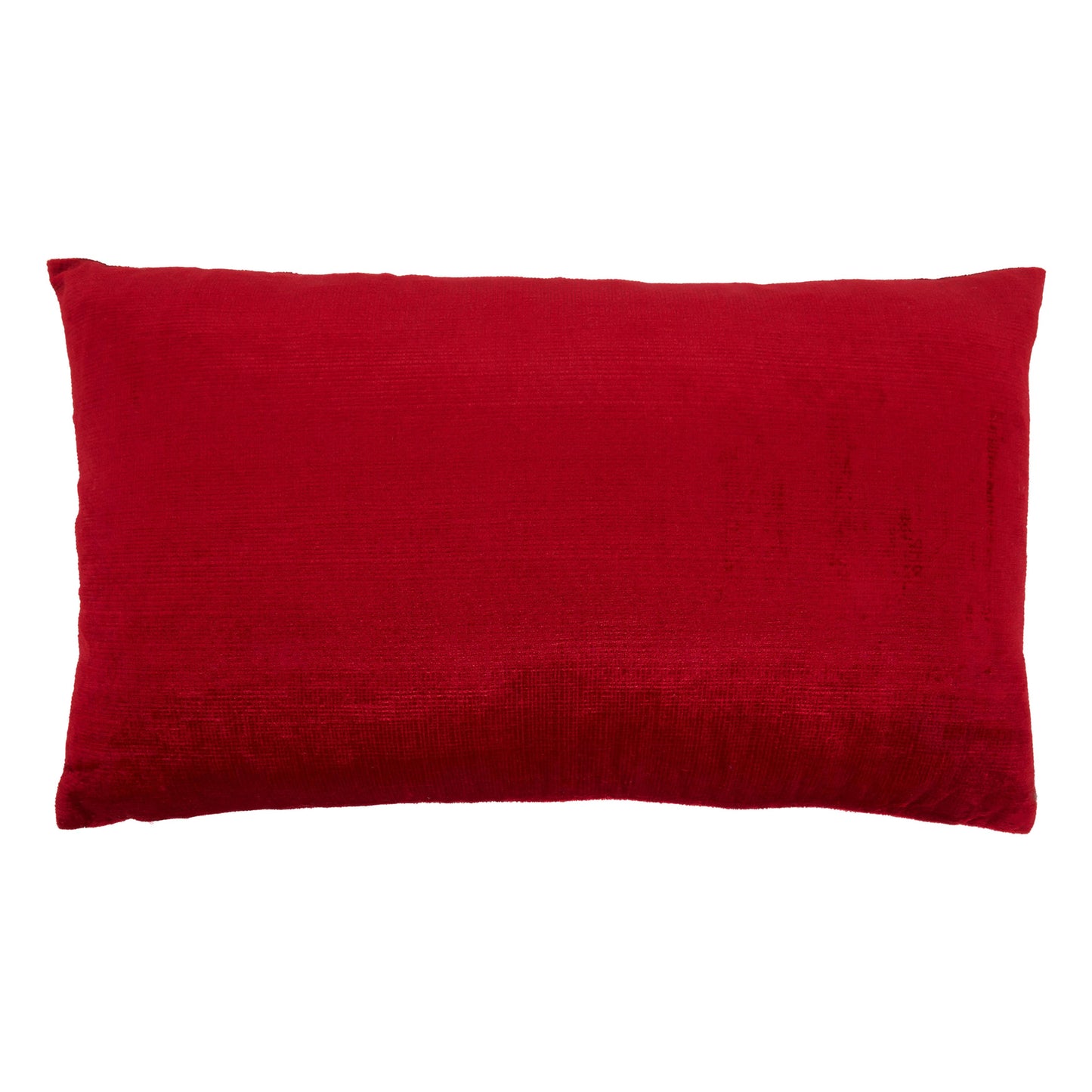 Beaded Throw Pillow With Joy Design: Red / Poly Filled / 12"x20"